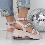 Sandale Dama cu Talpa Joasa 3HXS51 Roz » meishop.life
