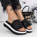 Papuci Dama cu Talpa Joasa 3GH22 Negru » meishop.life