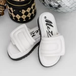 Papuci Dama cu Talpa Joasa 3GH22 Alb » meishop.life