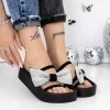 Papuci Dama cu Talpa Joasa 3JF38 Negru | Mei