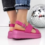 Sandale Dama cu Platforma 3HXS78 Roz » meishop.life