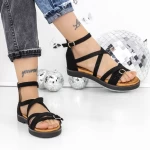 Sandale Dama cu Talpa Joasa 3H29 Negru » meishop.life