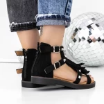 Sandale Dama cu Talpa Joasa 3H27 Negru » meishop.life