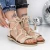 Sandale Dama cu Talpa Joasa 3H28 Bej | Mei
