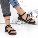 Sandale Dama cu Talpa Joasa 3H26 Negru » meishop.life