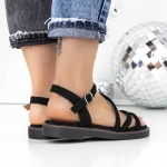 Sandale Dama cu Talpa Joasa 3H26 Negru » meishop.life