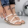 Sandale Dama cu Talpa Joasa 3H26 Bej | Mei