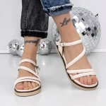 Sandale Dama cu Talpa Joasa 3H26 Bej » meishop.life
