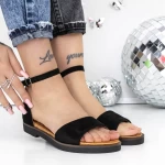 Sandale Dama cu Talpa Joasa 3H25 Negru » meishop.life