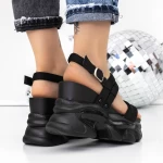 Sandale Dama cu Platforma 3WL260 Negru » meishop.life