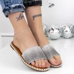 Papuci Dama cu Talpa Joasa 3BL1 Gri » meishop.life