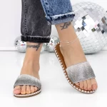 Papuci Dama cu Talpa Joasa 3BL1 Gri » meishop.life