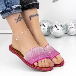 Papuci Dama cu Talpa Joasa 3BL1 Roz » meishop.life