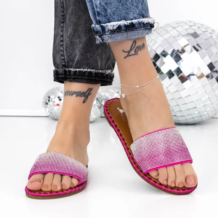 Papuci Dama cu Talpa Joasa 3BL1 Roz » meishop.life