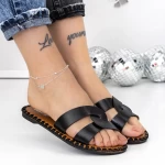 Papuci Dama cu Talpa Joasa 3BL2 Negru » meishop.life