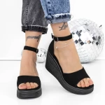 Sandale Dama cu Platforma 3Y20 Negru » meishop.life