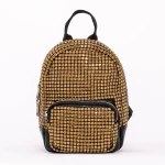 Rucsac Dama 963 Negru-Auriu » meishop.life