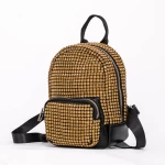Rucsac Dama 963 Negru-Auriu » meishop.life