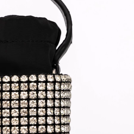 Geanta de mana A01 Negru-Argintiu » meishop.life