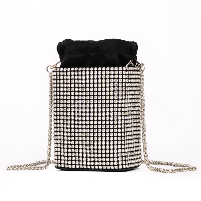 Geanta de mana A01 Negru-Argintiu » meishop.life
