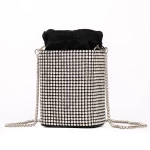 Geanta de mana A01 Negru-Argintiu » meishop.life