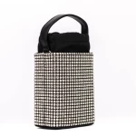 Geanta de mana A01 Negru-Argintiu » meishop.life