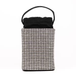 Geanta de mana A01 Negru-Argintiu » meishop.life