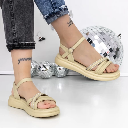 Sandale Dama cu Talpa Joasa 3AW293 Verde » meishop.life