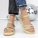 Sandale Dama cu Talpa Joasa 3AW293 Verde » meishop.life