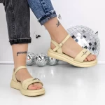 Sandale Dama cu Talpa Joasa 3AW292 Verde » meishop.life