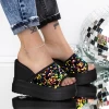 Papuci Dama cu Platforma 3AW316 Multicolor | Mei