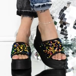 Papuci Dama cu Platforma 3AW316 Multicolor » meishop.life