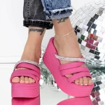Papuci Dama cu Platforma 3AW315 Piersica » meishop.life