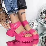 Sandale Dama cu Platforma 3AW306 Piersica » meishop.life