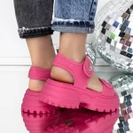 Sandale Dama cu Platforma 3AW306 Piersica » meishop.life