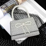 Geanta de mana BA80 Negru-Argintiu » meishop.life