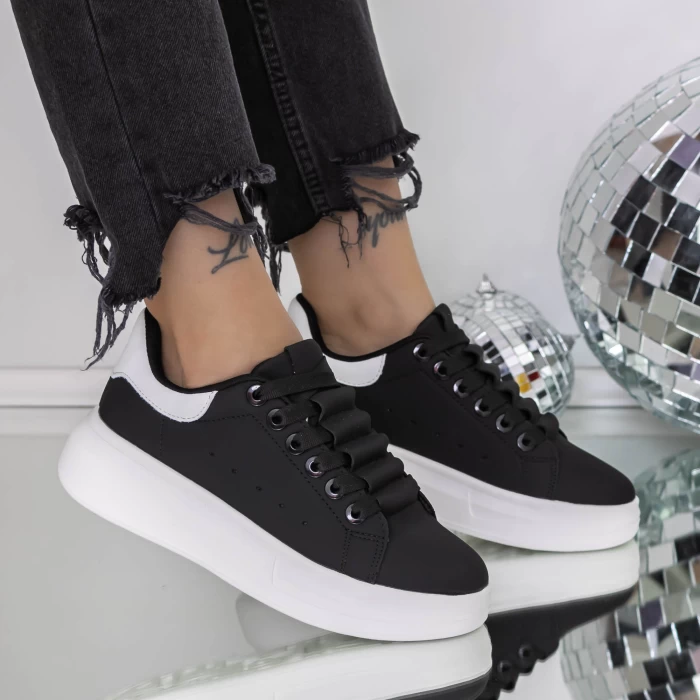 Sneakers Dama 8923 Negru » meishop.life