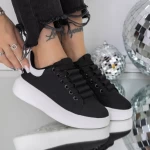 Sneakers Dama 8923 Negru » meishop.life