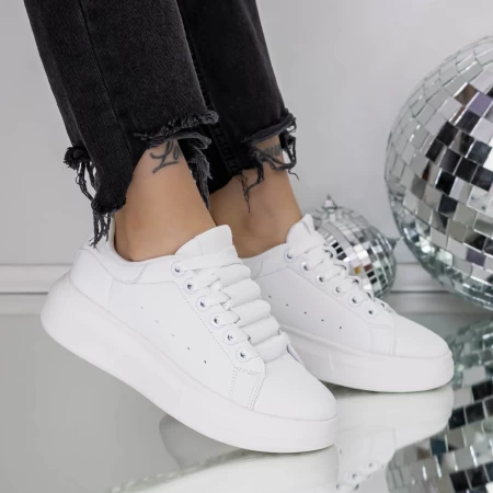 Sneakers Dama 8923 Alb » meishop.life