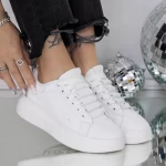 Sneakers Dama 8923 Alb » meishop.life