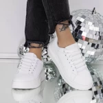 Sneakers Dama 8923 Alb » meishop.life