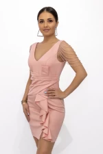 Rochie Dama 19169 Roz » meishop.life