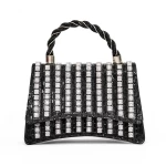 Geanta de mana 040 Negru-Argintiu » meishop.life