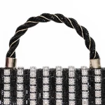 Geanta de mana 040 Negru-Argintiu » meishop.life