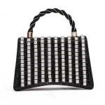 Geanta de mana 040 Negru-Argintiu » meishop.life