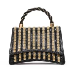 Geanta de mana 040 Negru-Auriu » meishop.life