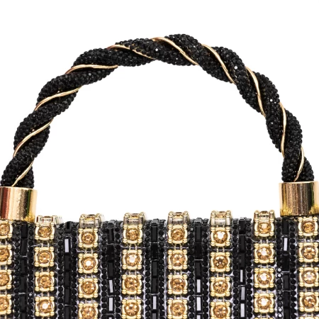 Geanta de mana 040 Negru-Auriu » meishop.life