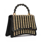 Geanta de mana 040 Negru-Auriu » meishop.life