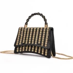 Geanta de mana 040 Negru-Auriu » meishop.life