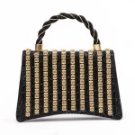 Geanta de mana 040 Negru-Auriu » meishop.life